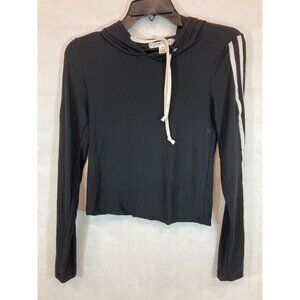 Everyday Elegance: Women's Medium Black Long Sleeve Casual Shirt